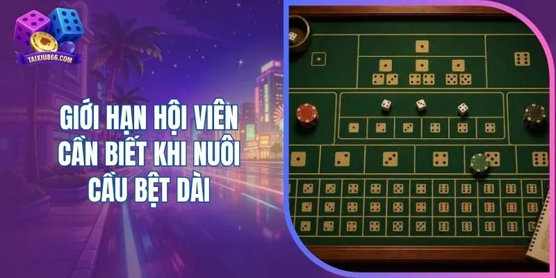 Giới hạn hội viên cần biết khi nuôi cầu bệt dài