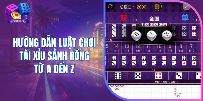 Hướng dẫn luật chơi tài xỉu Sảnh Rồng từ A đến Z
