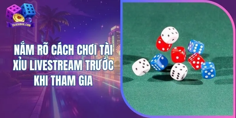 Nắm rõ cách chơi tài xỉu livestream trước khi tham gia